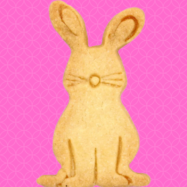 Ausstechform Hase Max Mümmelmann, sitzend, 7 cm, Edelstahl